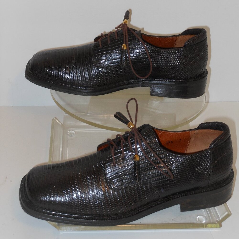 DOS DE ORO BROWN LEATHER OXFORD STYLE SHOES SIZE 10 MEDIUM